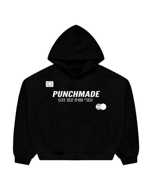 Punchmade Cardholder Hoodie - Black