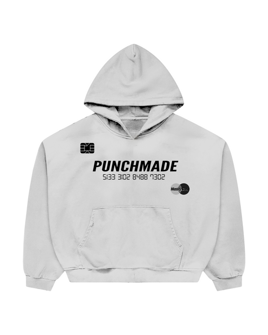 Punchmade Cardholder Hoodie - White