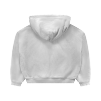 Punchmade Cardholder hoodie in white, back view